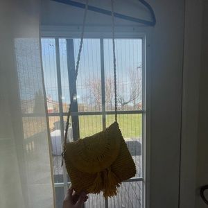 Yellow Wicker Crossbody from American Eagle